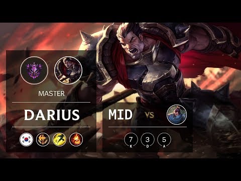 Darius Mid vs Yasuo - KR Master Patch 9.6