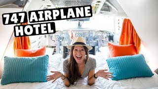 747 AIRPLANE - WORLD’S COOLEST HOTEL | Cockpit Suite Tour - YouTube