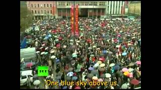 Children of the Rainbow - (or My Rainbow Race - with Seegers lyrics subtitled) - Norway protest