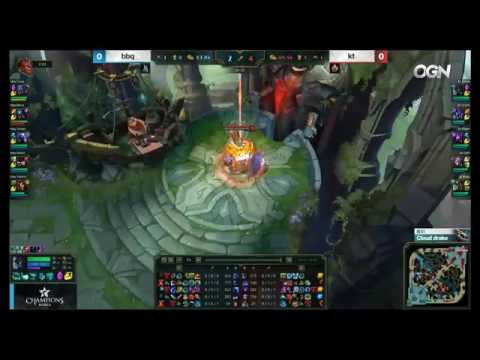 BBQ Olivers Vs KT Rolster Game 1 HIGHLIGHTS LCK 2017 Spring Split