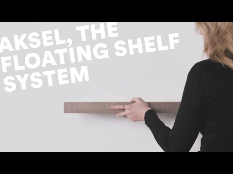 Aksel Solid Hardwood Floating Shelf System | Designer Shelving by Shelfology®