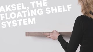 Aksel Solid Hardwood Floating Shelf System | Designer Shelving by Shelfology®