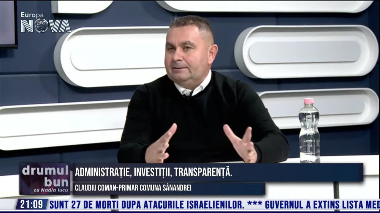 Drumul Bun cu Nadia Iucu. Invitat: Claudiu Coman-primar comuna Sanandrei