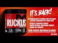 RUCKUS Intense Preworkout is BACK!
