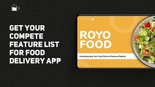 Create food delivery app | Royo Food