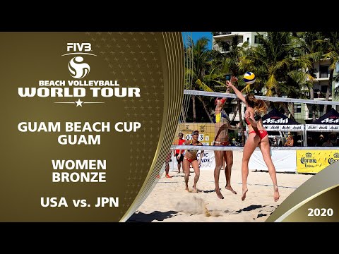 Women's Bronze Medal: USA vs. JPN | 1* Guam (GUM) - 2020 FIVB Beach Volleyball World Tour