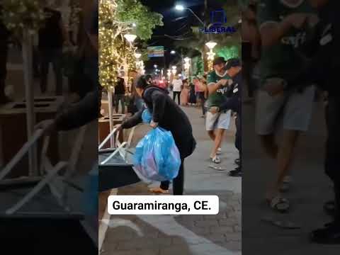 Guarda Municipal remove ambulantes e ação gera confusão em Guaramiranga