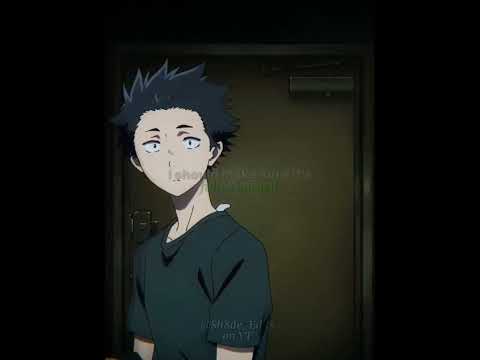 He thought she was gonna home to sleep😔#asilentvoice #anime #animesad