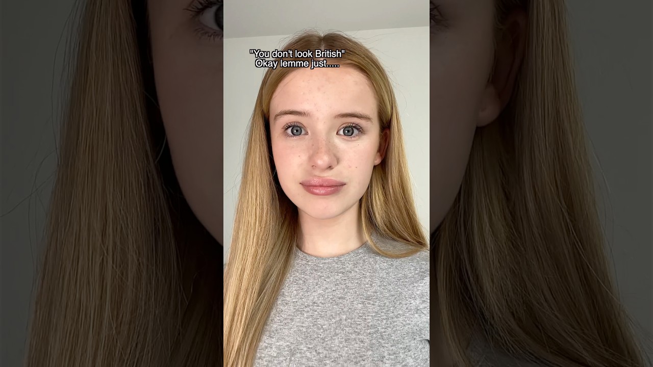 British girl turns ermmm British? 👀#britishgirl #makeupfunny #makeup