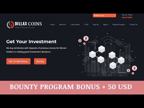 DillaxCoins.com отзывы 2019, mmgp, обзор, Bounty Program BONUS + 50 USD