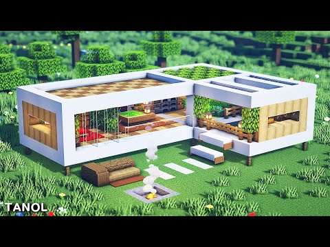 ⚒️ Minecraft | How To Build a Luxurious Modern House | Survival House 🏡