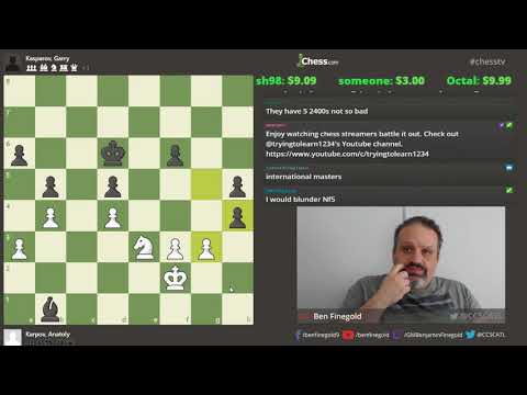 Ben Finegold analyzes Anatoly Karpov's great games!
