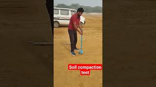 Soil Compaction Test by core cutting at site, how to check soil compaction at site