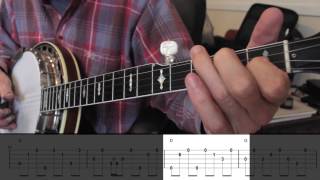 Beginning Bluegrass Banjo - Lesson 29 - How to create a break - 'Little Maggie'