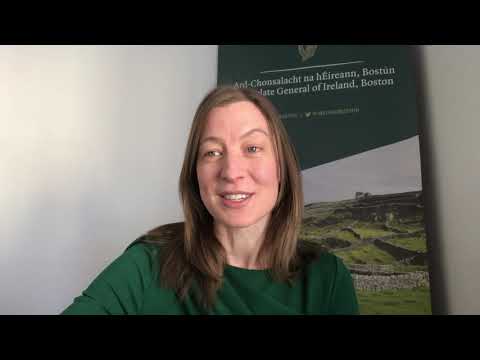 Warm wishes from Laoise Moore, Consul General of Ireland, Boston