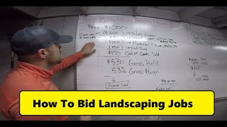 How to bid landscaping work and track GROSS PROFIT