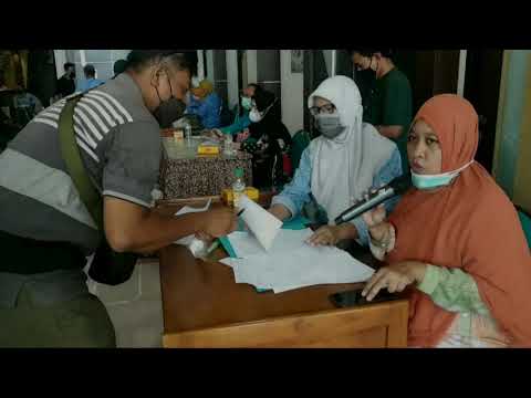 Vaksinasi Massal Tahap I Unruk Masyarakat, Dikantor DPRD Kab. Pasuruan