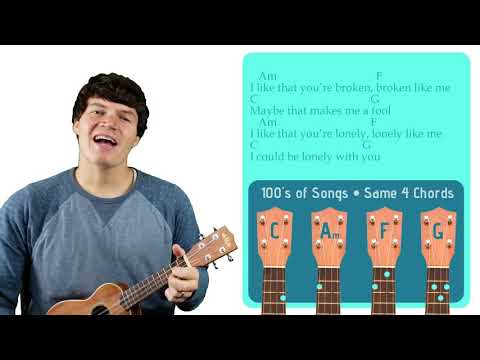 Broken - Lovelytheband | Easy Ukulele Tutorial & Cover (55)