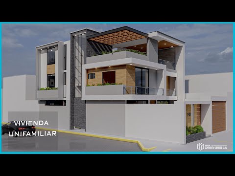 Plano de Casa  de 8x15 metros /  Planos de Casas Moderna 🏡 2022