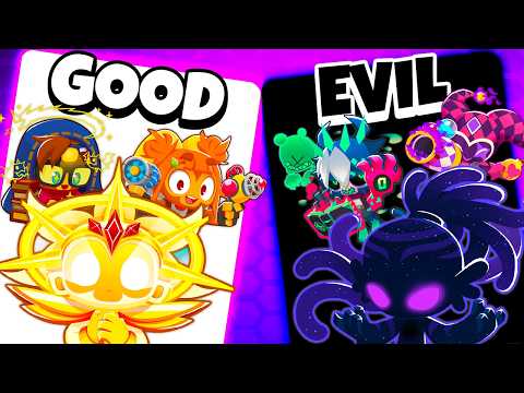 Good vs Evil HEROES in BTD 6!