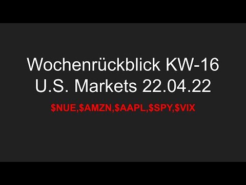 Wochenrücklick KW-16 - U.S. Märkte