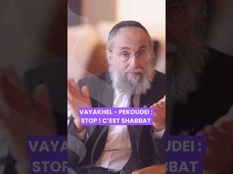 Paracha Vayakhel - Pekoudei : Stop ! C’est Shabbat. #torah #judaisme #projet #shabbat