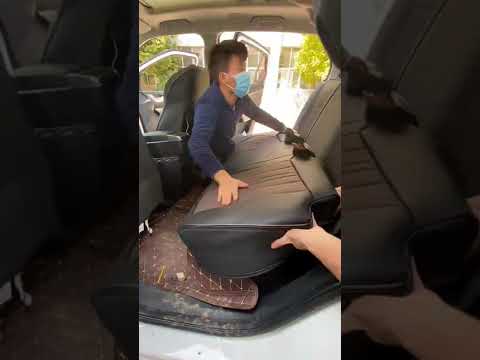 Custom seat cover: rear seat Installation
