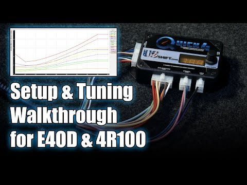 Setup & Tuning Walkthrough for Ford E4OD / 4R100 Transmissions (Quick 4 / Quick 2)
