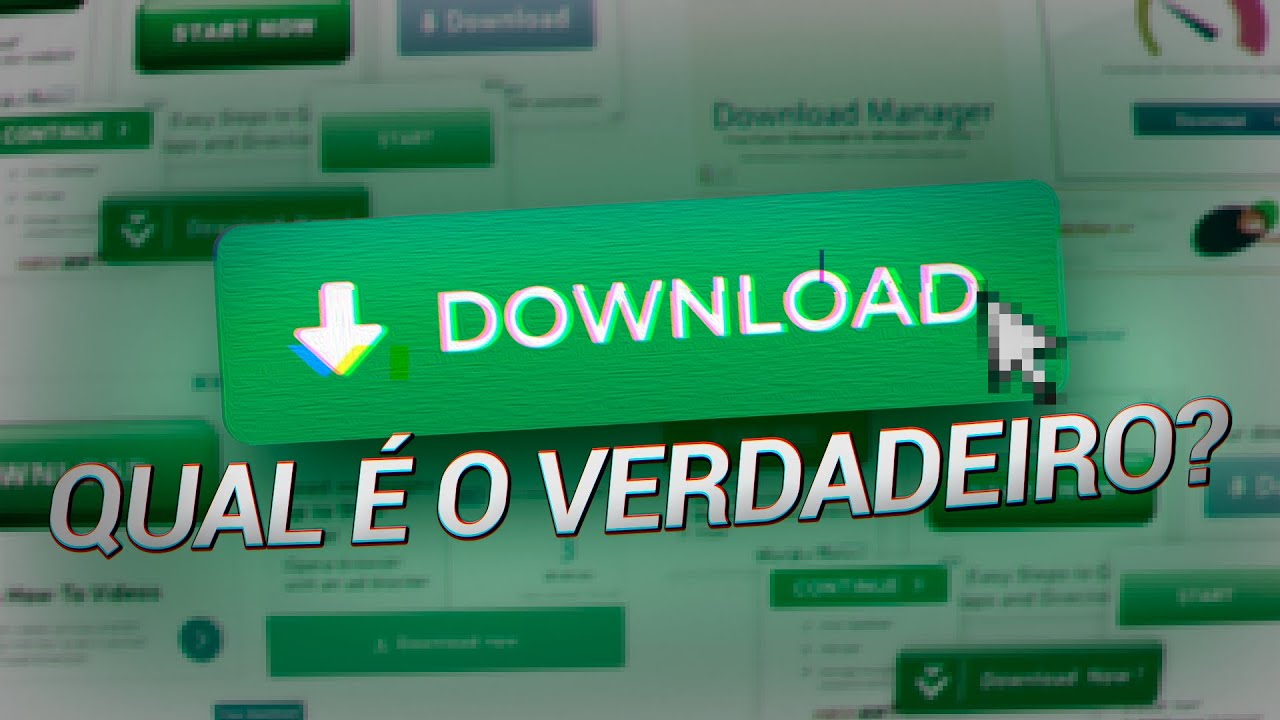 E SE você clicar em um BOTÃO FALSO DE DOWNLOAD?