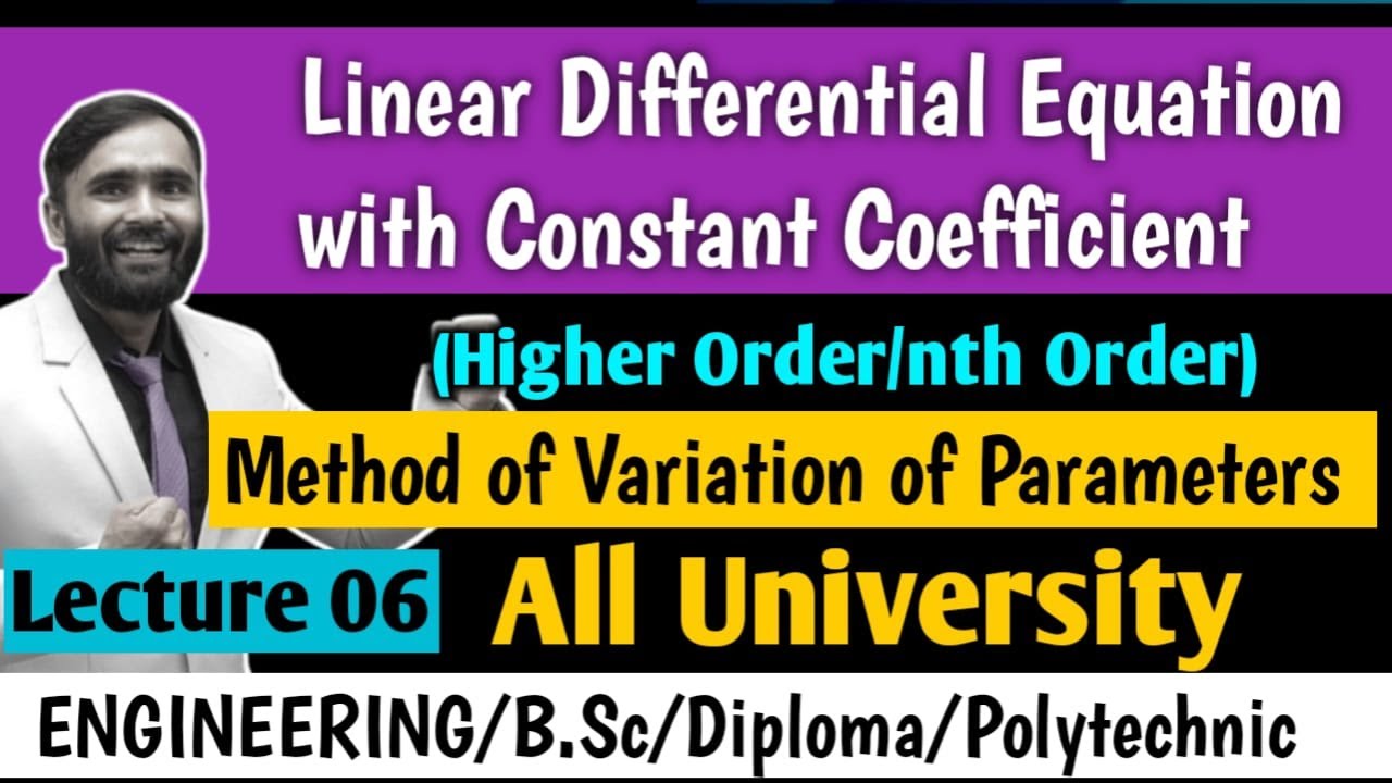 LINEAR DIFFERENTIAL EQUATION WITH CONSTANT COEFFICIENT|HIGHER ORDER|LECTURE 06|PRADEEP GIRI SIR