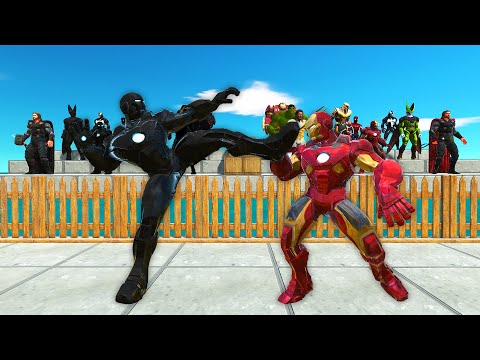 SUPERHEROES VS DARK ITSELF - Animal Revolt Battle Simulator