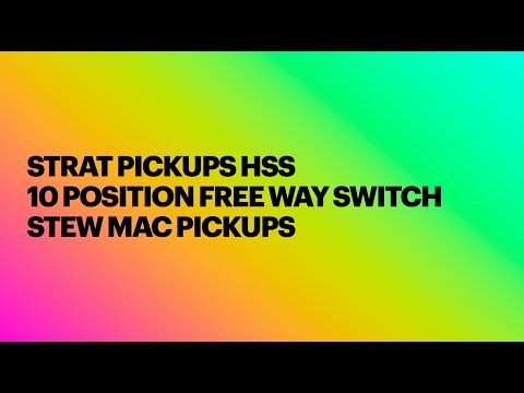 Strat Free-Way 5-Way/10-Position Electric Guitar Pickup Switch with Stew Mac Golden Age Pickups