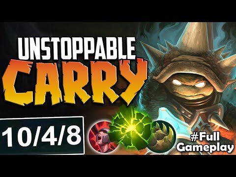 UNSTOPPABLE CARRY | MOST OP TOP LANE RAMMUS BUILD | Rammus vs Aatrox TOP | Season 8 Ranked Gameplay
