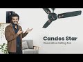 Candes Star 400rpm Ivory Anti Dust Decorative Ceiling Fan, Sweep: 1200 mm