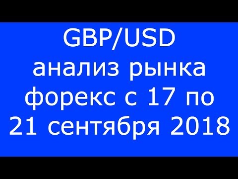GBP/USD - Еженедельный Анализ Рынка #Форекс c 17 по 21.09.2018. Анализ Форекс.
