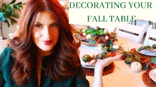 DECORATING YOUR FALL HOLIDAY TABLE IN 10 MINUTES AFFORDABLE/2022