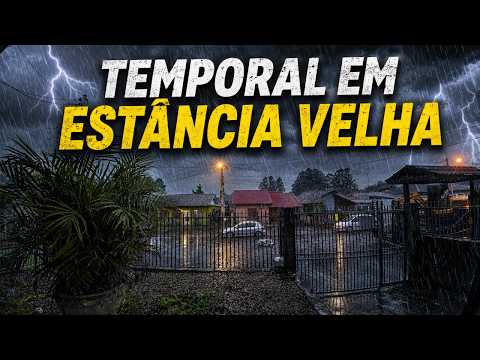🌧️TEMPESTADE COM RAIOS E TROVÔES NO VALE DOS SINOS E ESTÂNCIA VELHA (27/07/26)