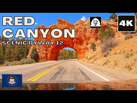 Red Canyon 4K drive (Scenic Byway 12) - Utah
