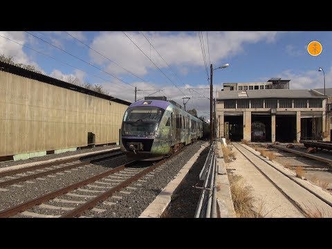 Siemens Desiro EMU on test run in Piraeus, October 2017.