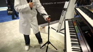 Video thumbnail for Inside NAMM 2014 | Ultimate Support GS-1000 Pro & GS-10 Pro Guitar Stands by Sam Ash Music