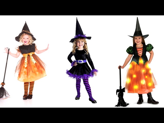 Vídeo relacionado con Morph Disfraz Bruja Niña Rojo, Traje Brujo para Halloween, Disfraces Niña Bruja, 10-12 años