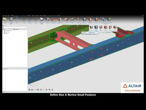 HyperWorks 2021: Geometry Cleanup, Defeature Small Features