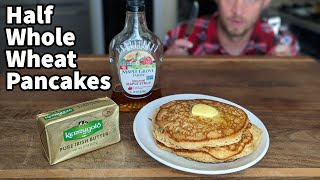 Half Whole Wheat Pancakes - SteelMade Griddle