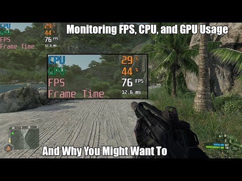 Part of a video titled How To Monitor Frame Rate, CPU Usage and GPU Usage in Games