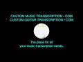 Blue in Green | Stephen D. Anderson | Custom Guitar Transcription | Custom Music Transcription