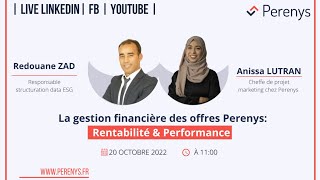 Rentabilité et performance : la gestion financière des offres Perenys