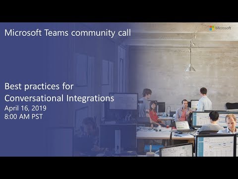 Microsoft Teams community call April 2019