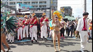4K【学生サンバ】民家園通りサンバ2022　美人ダンサー登場【美少女】Japanese samba dancer  #Shorts