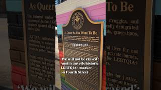 New historical marker recognizes queer history in downtown Austin