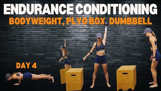 Day 4: Endurance and Conditioning (Bodyweight, Plyo Box and Dumbbell)